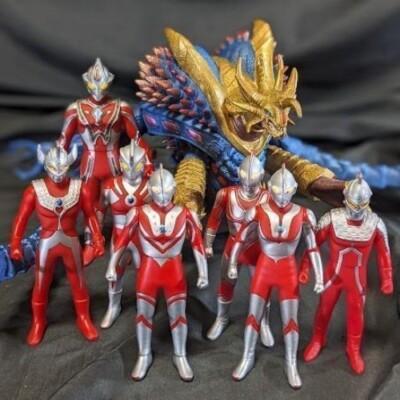 U Killersaurus & Mebius + Ultraman 6 Brothers Bandai Soft Vinyl 2