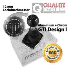 OEM SCHALTKNAUF + SCHALTSACK FÜR VW GOLF 4 IV BORA GTI GTD DESIGN CHROM 12mm