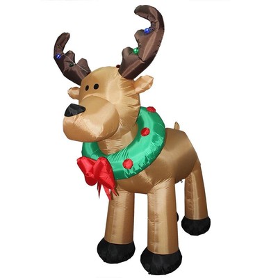 8 ft. Inflatable Reindeer, Brown