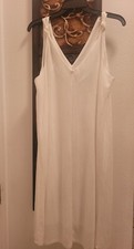 Ladies casual white shift dress by Babeau (Size M)