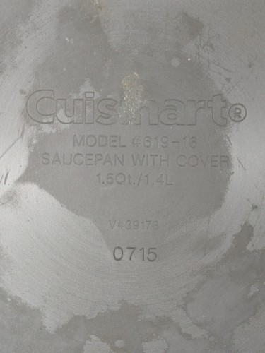Cuisinart Chef's Classic Nonstick Hard-Anodized 1.5-Quart Saucepan w Lid 619-16 - Picture 6 of 6