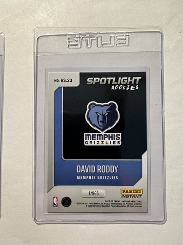 Tarjeta David Roddy 1/965 Panini Instant ""SPOTLIGHT NOOKIES"" 2022-23 # RS23 de radiocontrol - Imagen 3 de 3