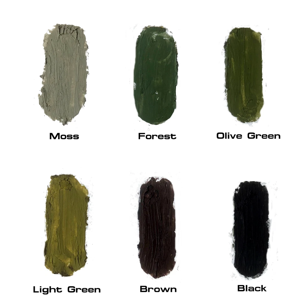 Arcturus Camo Face Paint Sticks - 6 Camouflage Colors in 3 Double-Sided Tubes - Image 4 of 4