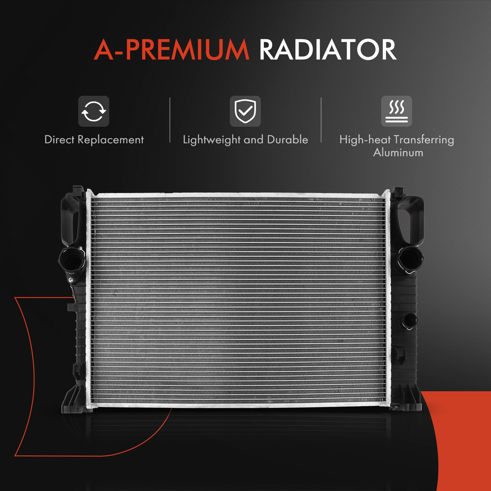 Radiator w/ Trans Oil Cooler for Benz CLS500 C219 2006 E500 W211 20032006 5.0L eBay