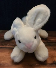 Vtg Aurora A&A Plush Realistic White Rabbit Bunny Stuffed Animal EVC Easter
