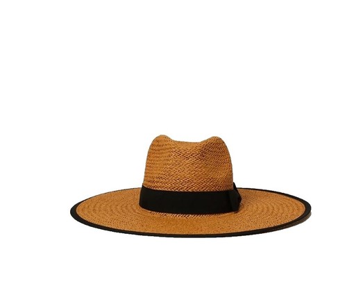 Yellow 108 Salvaged Brown Wool Hat - Size Medium Yellow 108 Hat Womens Brown Sz S Harvest Round Crown  main image 4