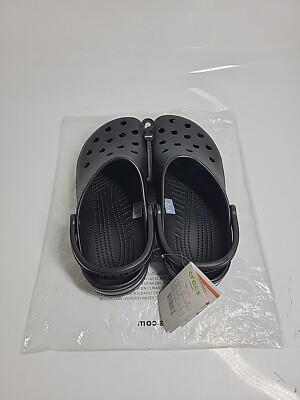 Crocs Classic Clog - Black (10001-001) Unisex US Men 10