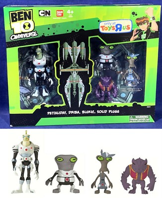 NEW Ben 10 - PETTALIDAY Driba BLUKIC Solid Plugg - OMNIVERSE Figure 4Pk Plumber