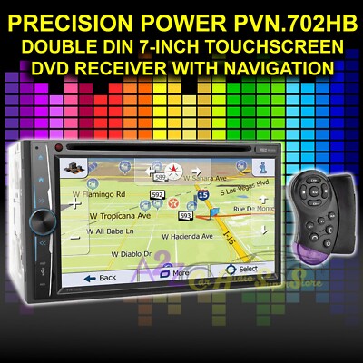 PRECISION POWER PVN-702HB 7'' NAVIGATION HEADUNIT SYSTEM TOUCHSCREEN BT PVN.702HB