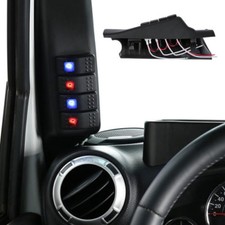 Left Hand A-pillar 4 Rocker Switch Pod Panel Set For Jeep Wrangler Jk 2011-2018 Left Hand A-pillar 4 Rocker Switch Pod Panel Set For Jeep Wrangler Jk 2011-2018