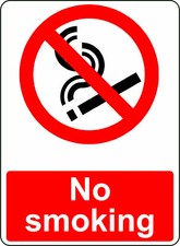 NO SMOKING OSHA DECAL SAFETY SIGN STICKER 3M USA MADE
