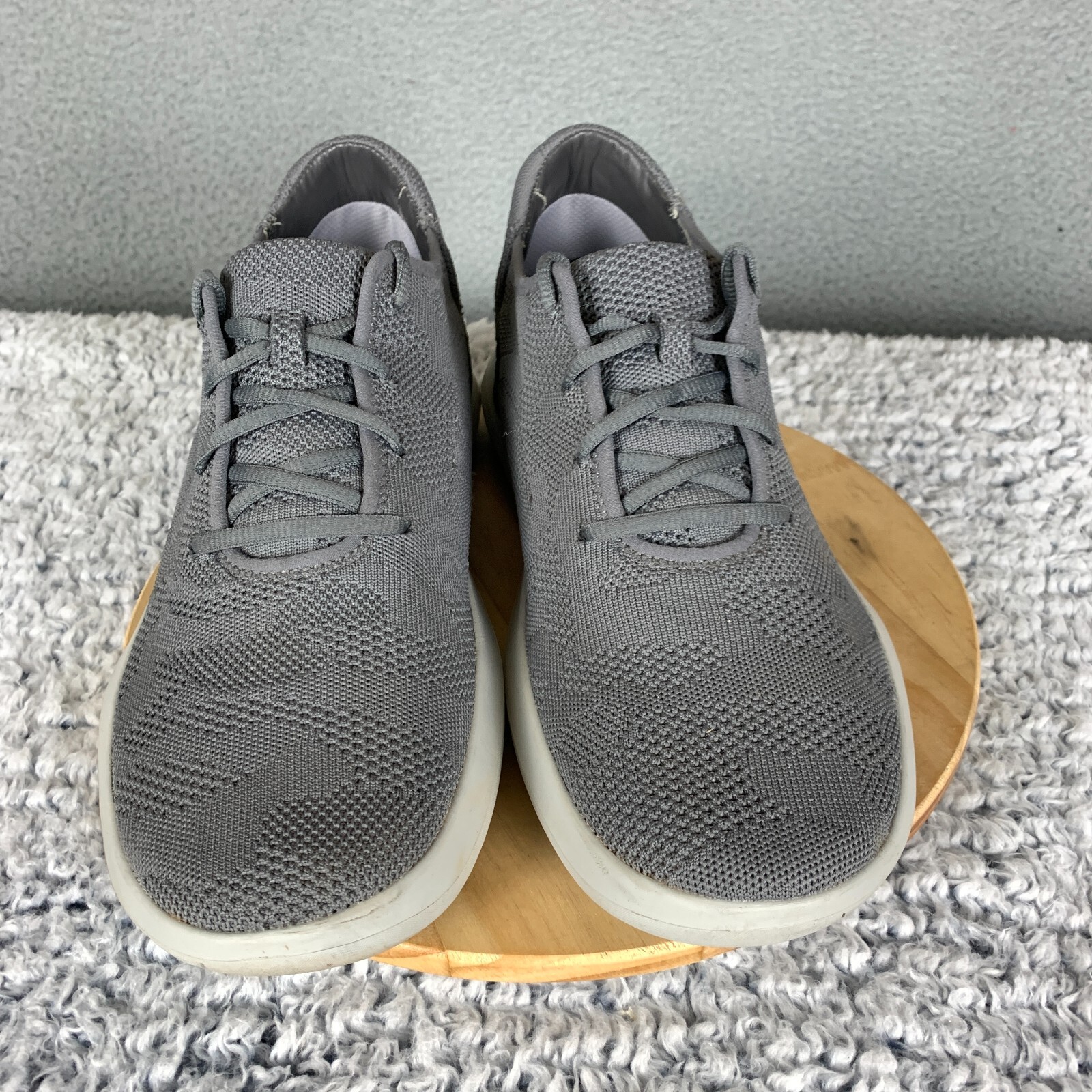 SAOLA Scarpe Kizik Madrid Eco Knit Uomo 13 M Grigio Fumo Mani Libere Sneaker M0420LG