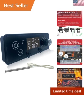 PID Rectangular Digital Control Panel AC03P9Non-WiFi Replacement for Pit Boss...