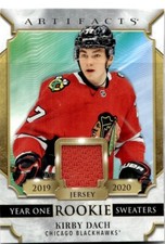 2020-21 Upper Deck Artifacts Year One Rookie Sweaters Kirby Dach RC Chicago