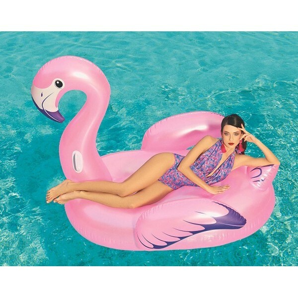 Flamingo Inflable Montable Flotante Mar Piscina 1.40x1.32x1mt SUS