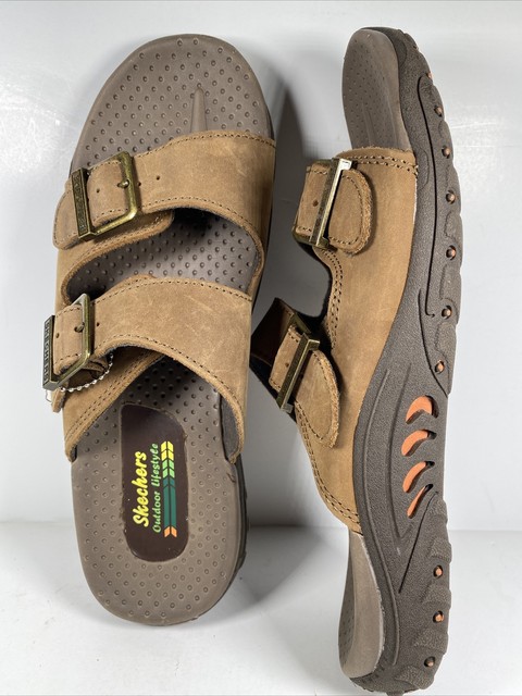 skechers womens leather sandals