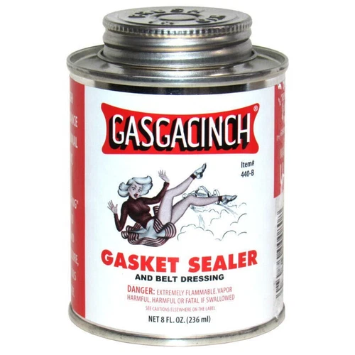 Gasgacinch Gasket Sealer & Belt Dressing 8oz Brush On