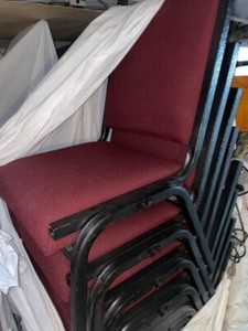 RED MAROON AUDITORIUM/ CHURCH CHAIRS -250 Units ($55each) Price Flexible