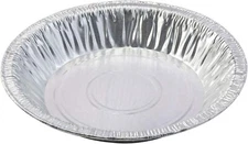 30 Aluminum Foil 6" Pie Pans, Made in USA, Disposable Tin Plates for Pies