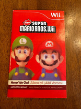 New Super Mario Bros Wii Nintendo Wii NO Game Manual ONLY