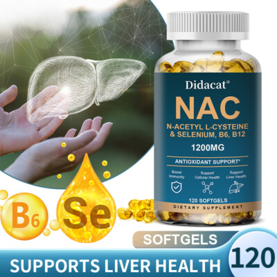 N-Acetyl-L-Cysteine (NAC) 1,200 mg Capsules Support Liver Health