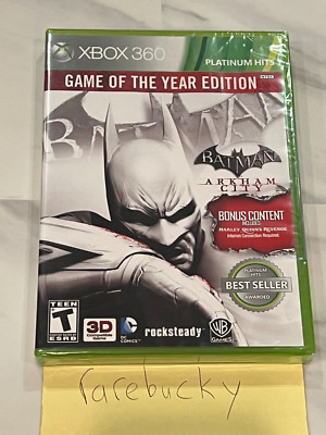 Batman Arkham City Game of the Year Edition (Xbox 360) NEW SEALED Y-FOLD W/UPC!