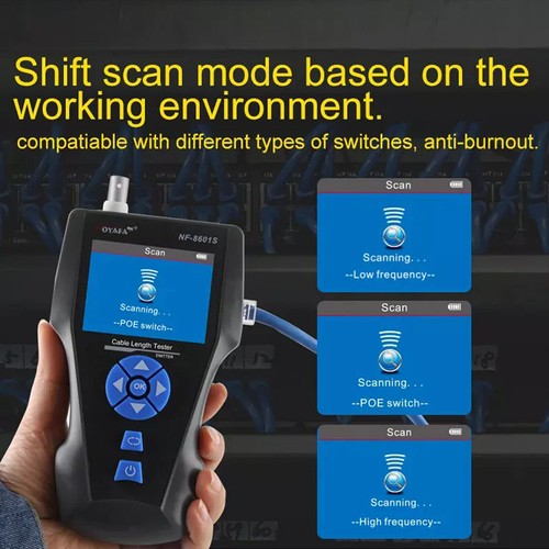 NF-8601S RJ45 RJ11 CAT6 Network Cable Tester TDR Multi-functional Tracker LCD - Afbeelding 19 van 23