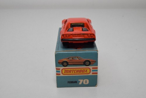 B58 1:55 3INCH 3 INCH MATCHBOX LESNEY SUPERFAST 70 FERRARI 308 GTB RED MIB - Bild 8 von 16