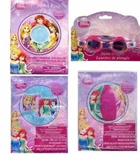 Princess&Friends Beach Ball,Swim Ring,Arm Floats, and Swimming Goggles-New!
