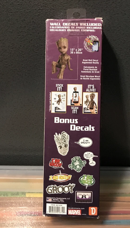 Calcomanía de pared Marvel Groot más 9 calcomanías de bonificación Foto 3 de 4