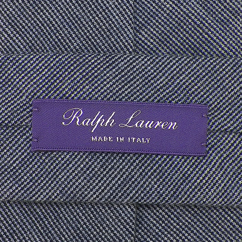 Corbata de lana tejida MICRO GEOMÉTRICA RALPH LAUREN PURPLE LABEL azul marino nueva con etiquetas Foto 3 de 3