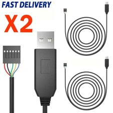 2Pcs 1M FTDI FT232RL USB to Serial Adapter Module USB to TTL RS232 Cable 6Pin
