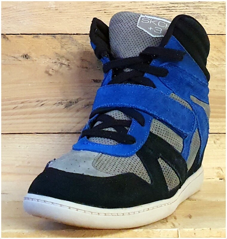 Skechers SKCH+3 Wedge Hi Suede Trainers UK6.5/US9.5/EU39.5 SN48136