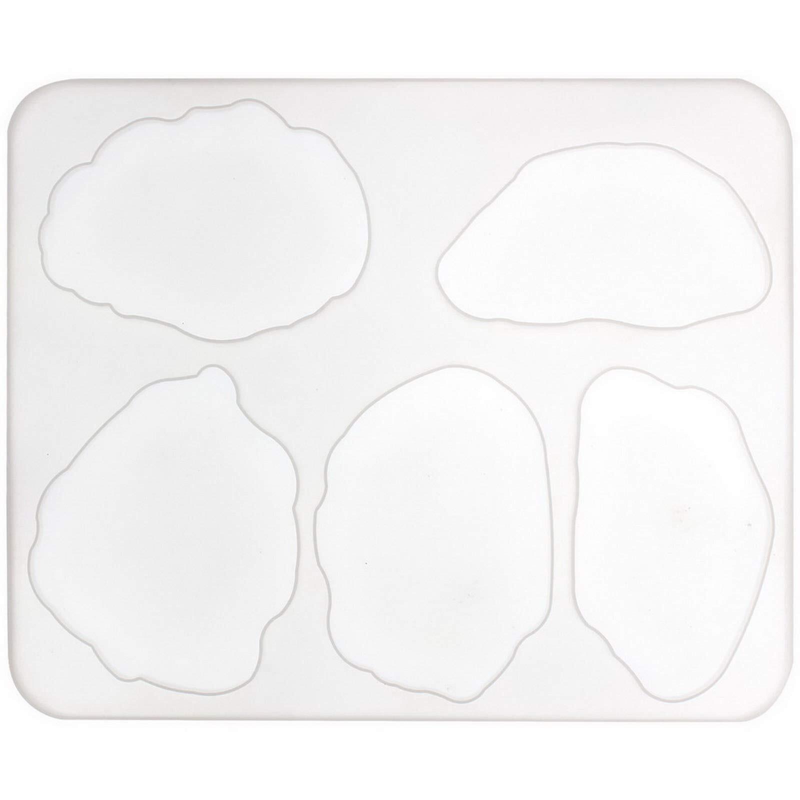 Agate Coaster Silicone Resin Mold 5cavity 2.85.2inch