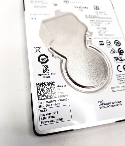 Seagate Firecuda 1TB HDD SATA Hard Drive 2.5" ST1000LX015 05W8MF 5400RPM - Picture 2 of 3