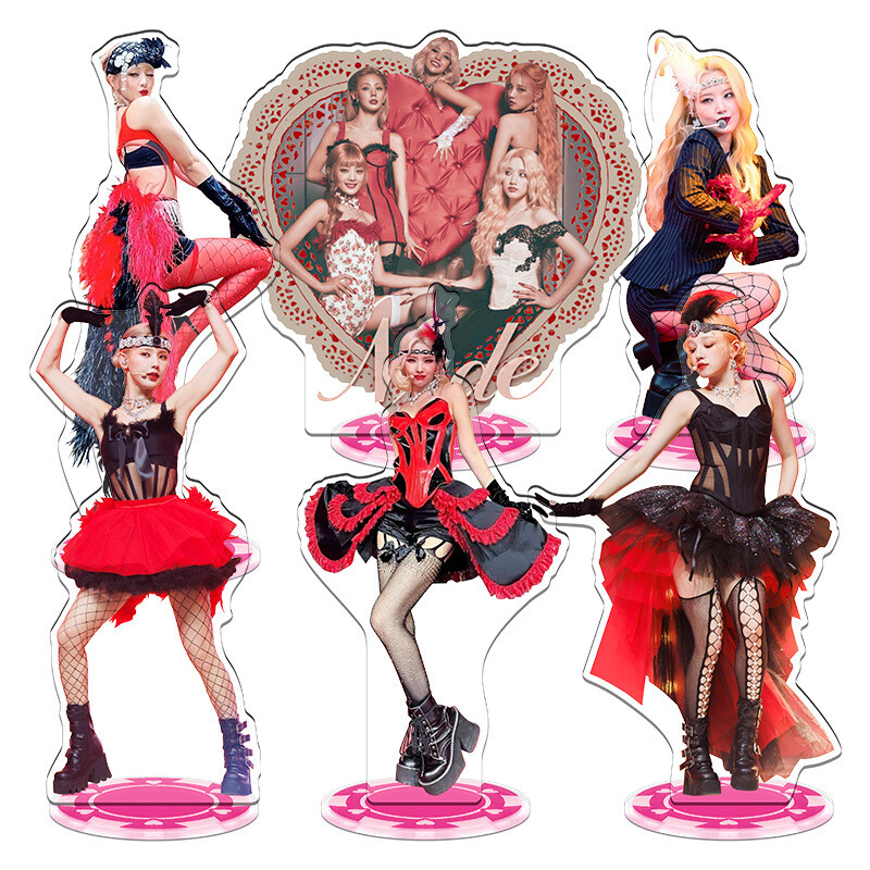 Kpop (G)I-DLE Nxde Album Acrylic Figure Doll Desktop Decor Standee