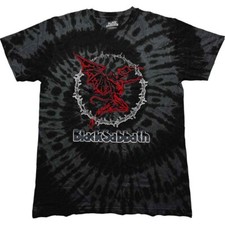 Black Sabbath 'Red Henry' Black Dye T shirt - NEW OFFICIAL
