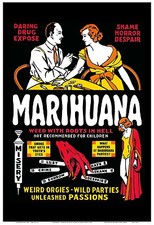  A3/A4 Size  - MARIJUANA FUNNY ANTI DRUG POSTER - 1930 ART VINTAGE  POSTER   # 4