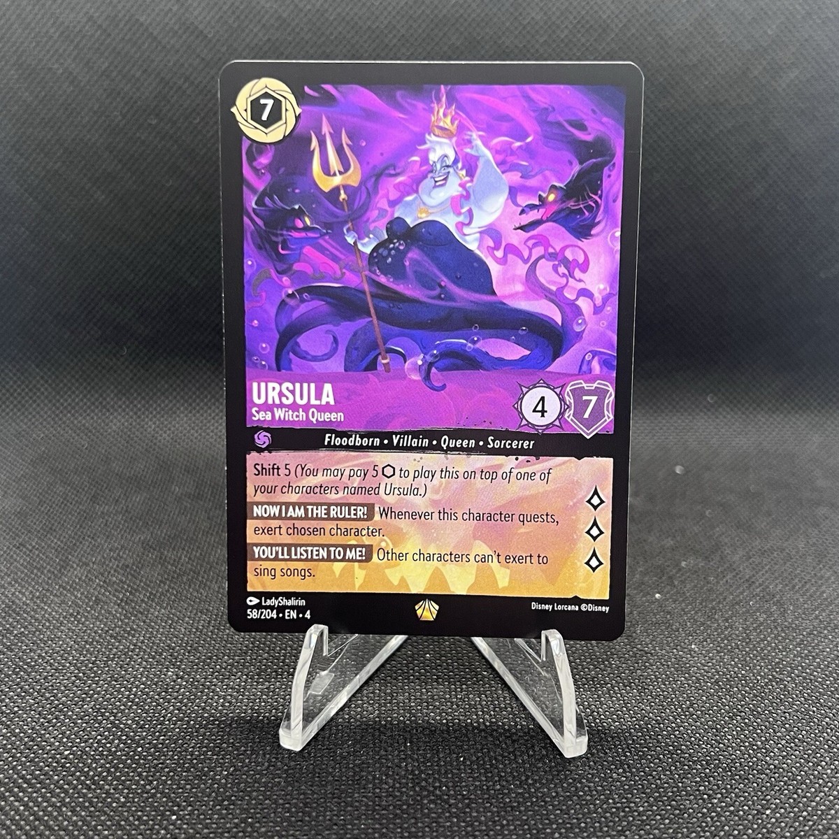 lorcana ursula's return enchanted cards Get a first look at a classic Disney villain's new Enchanted card in next Lorcana set Into the Inklands