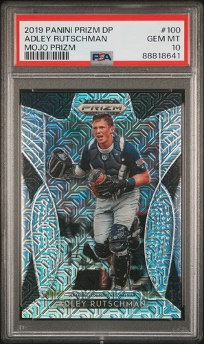 2019 Panini Prizm Draft Picks #100 Adley Rutschman Mojo Prizm /49 PSA 10
