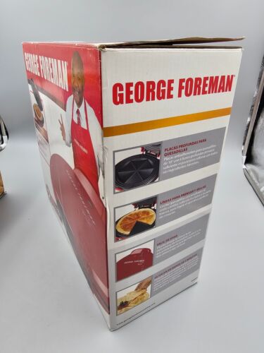Máquina de quesadilla eléctrica George Foreman / roja / GFQ001 / nueva en caja abierta - Imagen 14 de 15