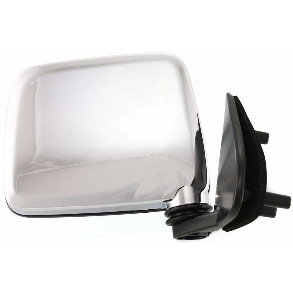 Juego de pares de espejos retrovisores laterales manuales cromados para camioneta Pathfinder D21 de carrocería dura Foto 3 de 4