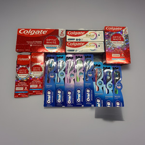 Colgate Total & Optic White Fluoride Toothpaste Lot Mint Teeth Whitening
