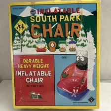 South Park Inflatable Chair Chef  Vintage 1998 Nuvo Accessories BRAND NEW SEALED