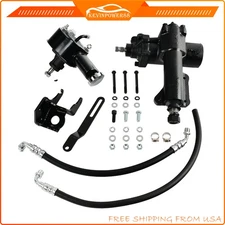 Power Steering Gear Box Upgrade Conversion Kit For 1955-57 Chevy Bel air 150 210