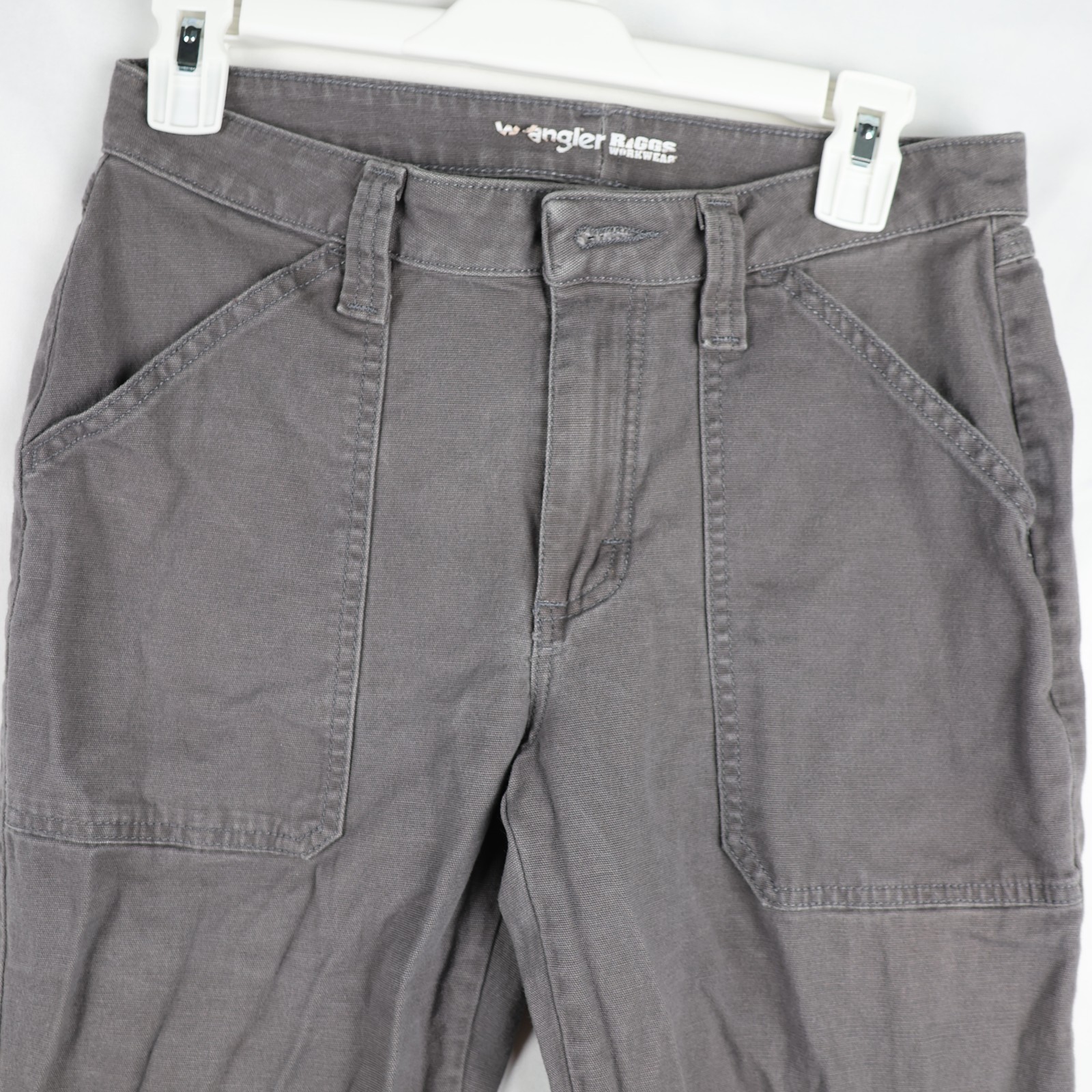 Wrangler Riggs Workwear Pants Mens 6x34 Gray Utility Strong Canvas Work Durable image 2