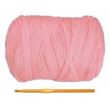 T-Shirt Yarn for Crocheting with Hook, 800g/228 Yards Yarn Watermelon Pink 