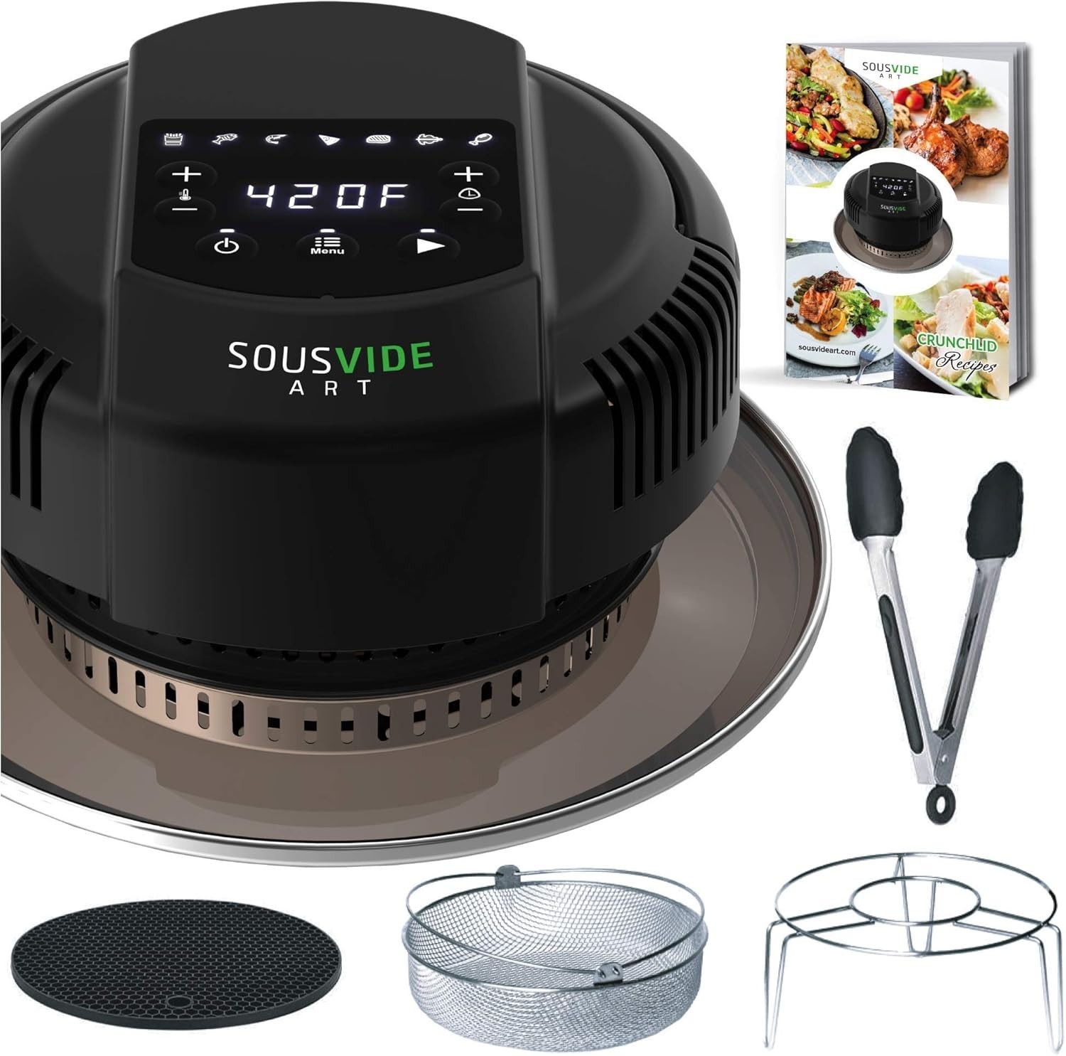 Instant Pot 8Qt Air Fryer Lid &ndash; 7-in-1 Attachment for Pressure Cooker