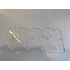 5pcs Clear Acrylic Display Stand 11" x 5" Organizer Rack for Sunglasses Jewelry