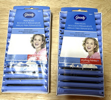 Lot of 2 Packages 28 Rods Goody Professional Perm Rods Medium Blue New Sealed